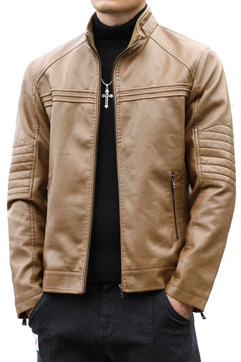High Quality Vintage Style Leather Jacket Mens Cowhide Clothes Winter New Biker Fashion Jackets Men Leather Slim Coats men W251023