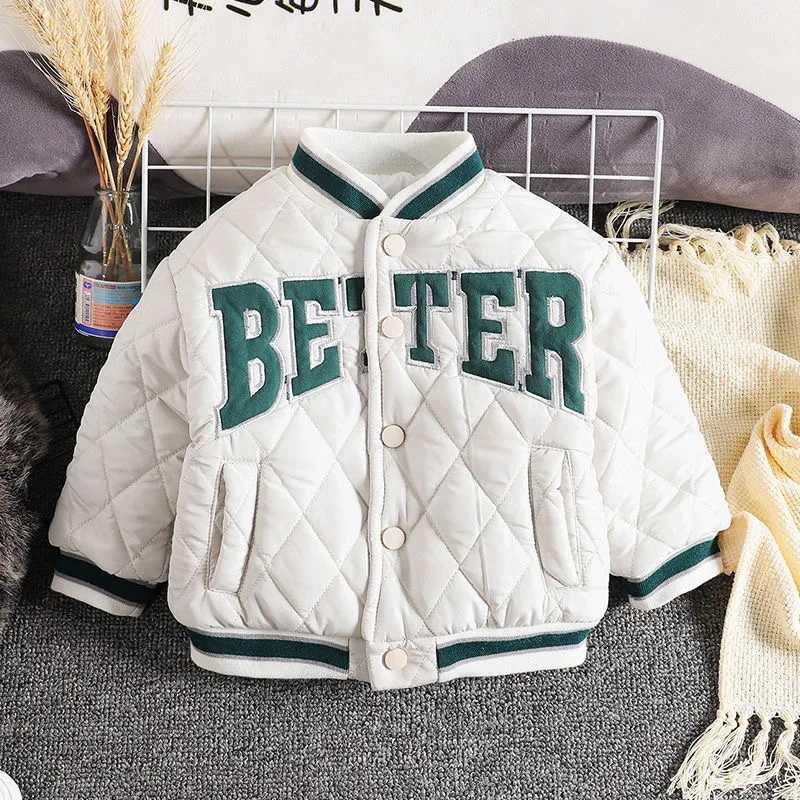 1 2 3 4 5 Years Spring Autumn Girls Baseball Jacket Keep Warm Fashion Long Sleeves Little Princess Coat New Childrens Clothing Y251023