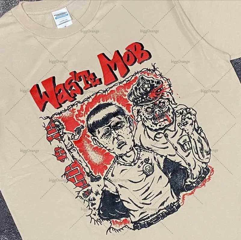 New Retro Street Spoof Tshirt Loose Fashion Trendy Brand Clothing for Women American Goth Harajuku Oversized Shortsleeved MenXJ251023