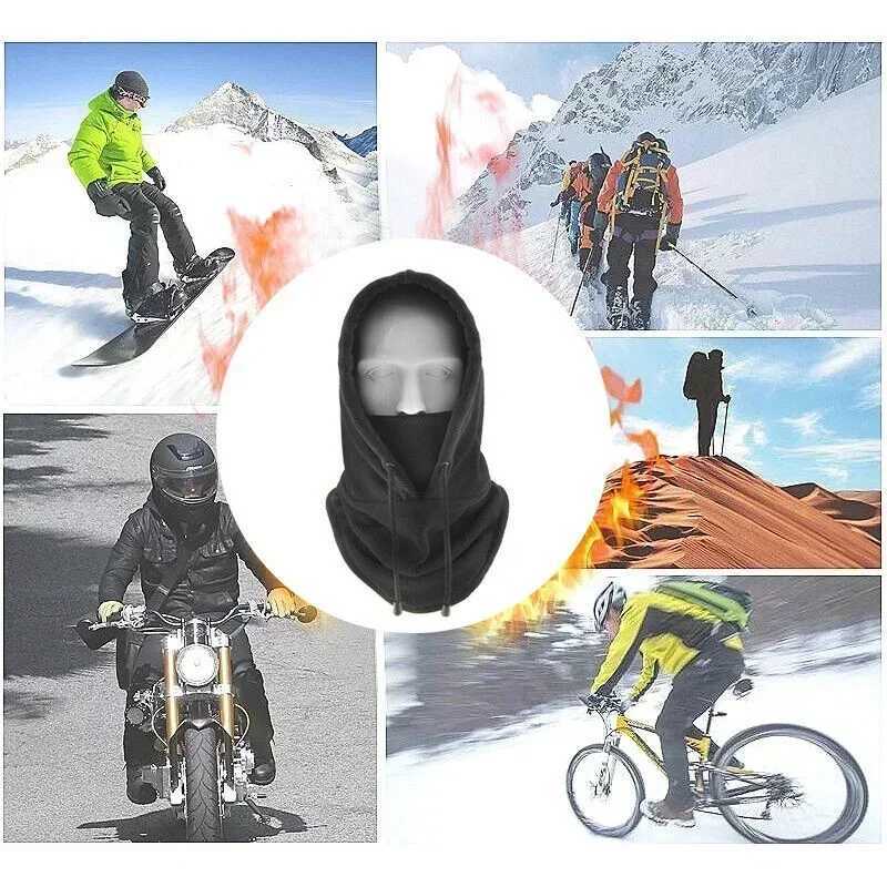 Motorcyc Winter clava Hat Outdoor Knitted Fl Beanies Cycling Skiing Sports Hood s Keep Warm Unisex Racing Fece HatsW251023