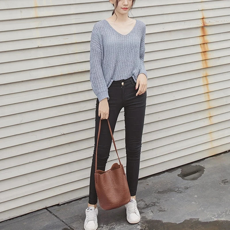 Solid Oil PU Material Small Fairy Bag Bucket Casual Wild Single Shoulder Ladies Crossbody Messenger 251018