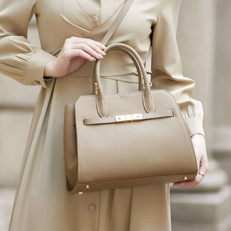 Hot Seller ZOOLER Quality Handmade 100% Genuine Leather Women Handbag Luxurious Tote Shoulder Bags Female Business Use#YC368