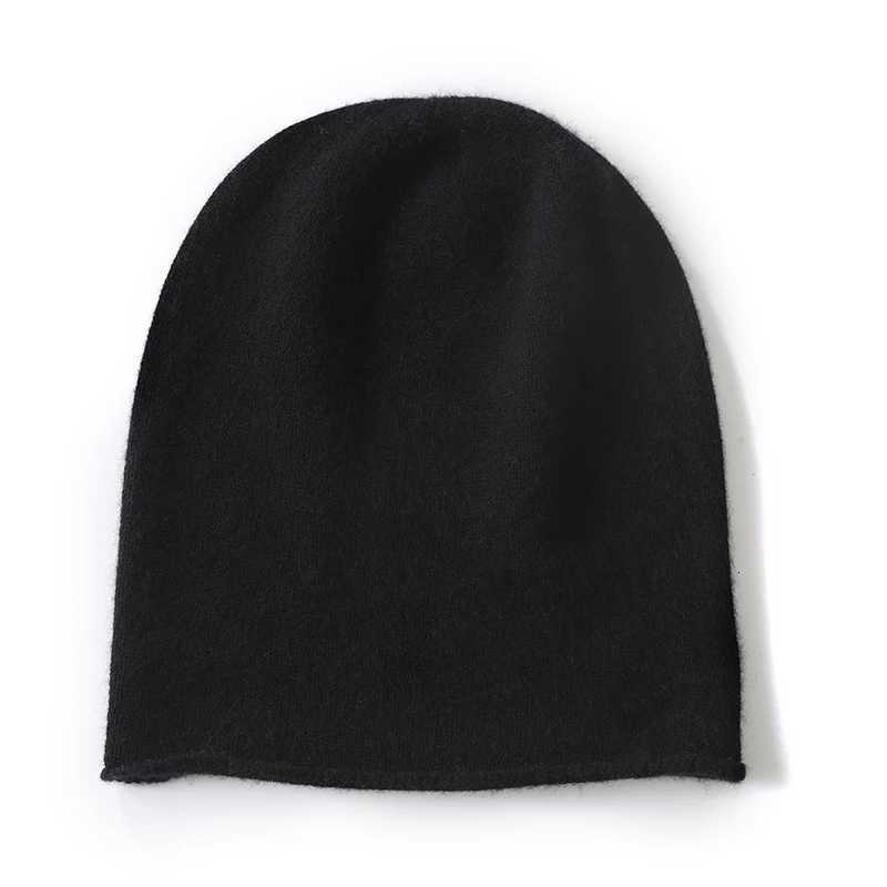 DjzDsm Winter Unisex 100 Cashmere Hats Outdoor Casual Keep Warm Solid Color Cashmere Knitted Beanie Hat Wen Men Hedging sW251023