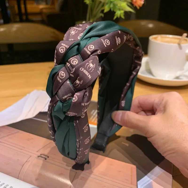 New Braided Stripe band Wen Elegant Wide Satin Hair Accories Fashion Heaear Haiand Hair Accories for Girls Y251023