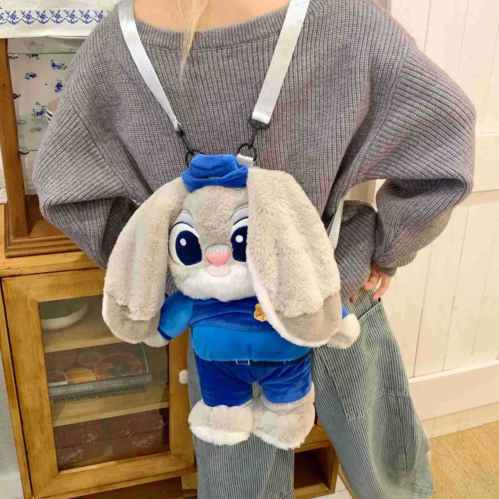 Disney Cartoon Zootopia Judy Hopps Nick Wide Kawaii Doll Backpack Personalized Cartoon Large Capacity Backpack Creative Birthday Gift H251023
