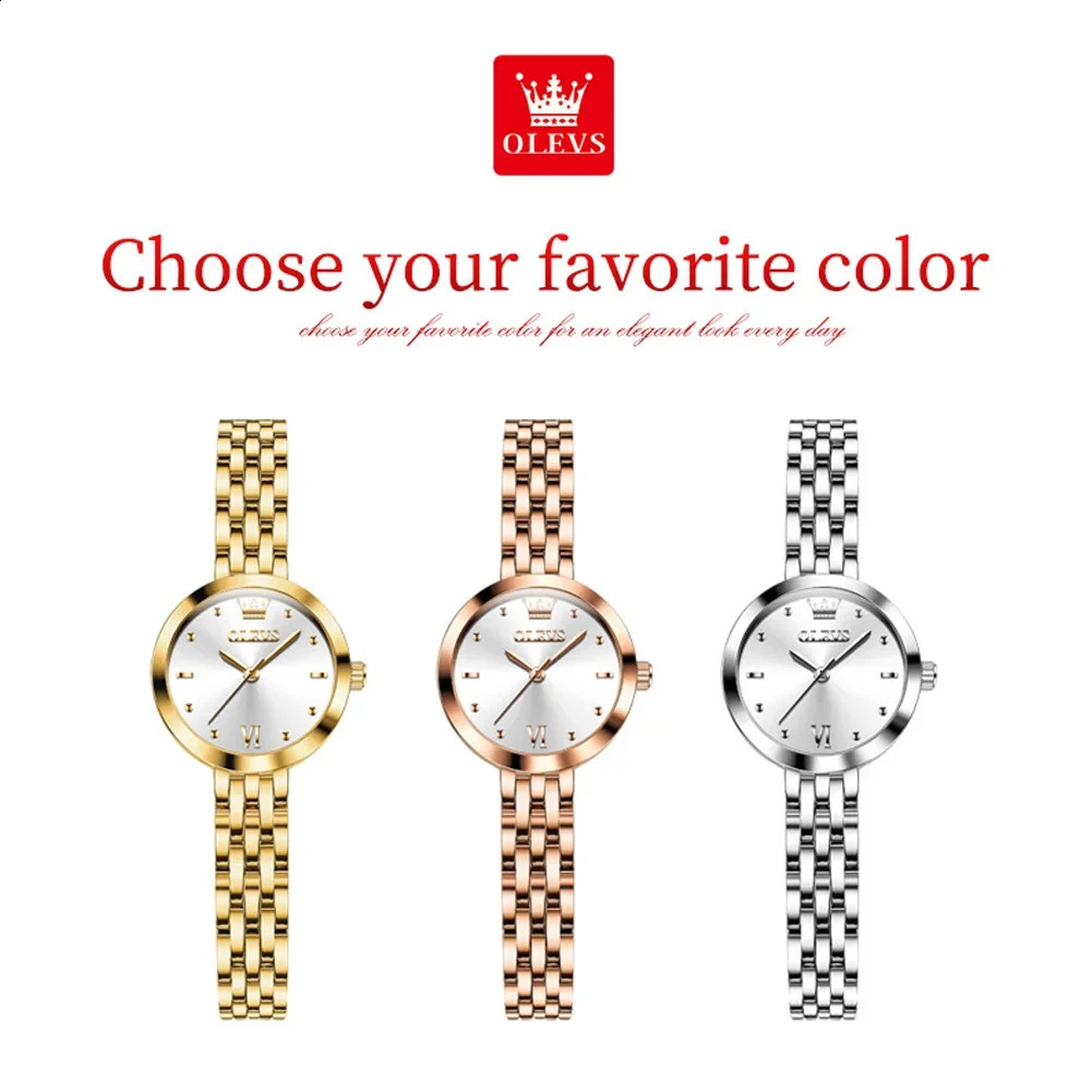 OLEVS 9992 Womens Watches Elegant Gold Watch for Women Quartz Waterproof Wristwatches Ladies Relojes Para Mujer 251027