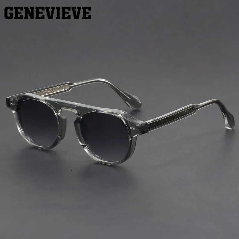 GENEVIEVE Retro Personalized Large Frame Design UV Protection Men Women Polarized Sunglasses Customizable Prescription 1077W251023