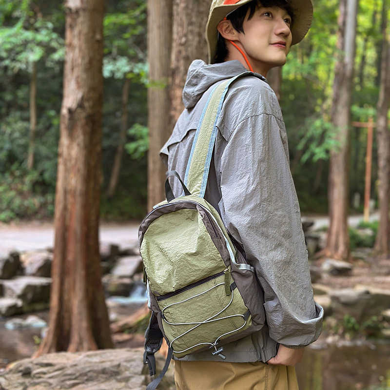 Sports Backpack Korean Style Canvas Bag Outdoor Backpack Mini Backpack Versatile College Student Backpack Casual Travel Bag W251023