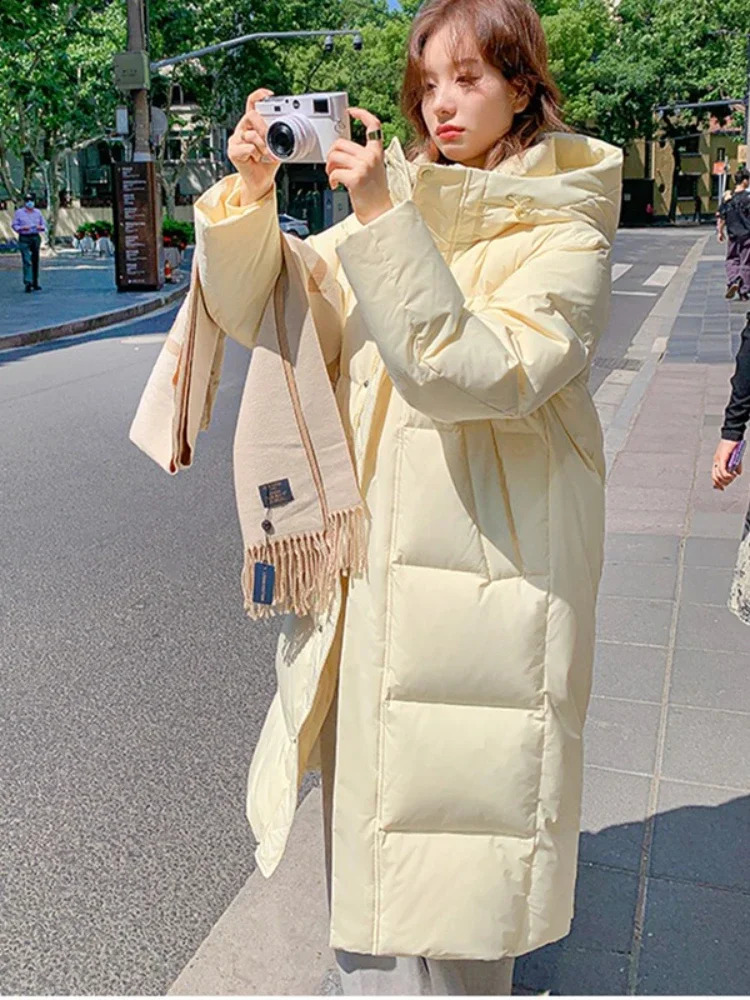 Windproof Casual Student Coat Winter Women Jacket Coats Long Parkas Female Down Cotton Hooded Overcoat Thick Warm Jackets 251022