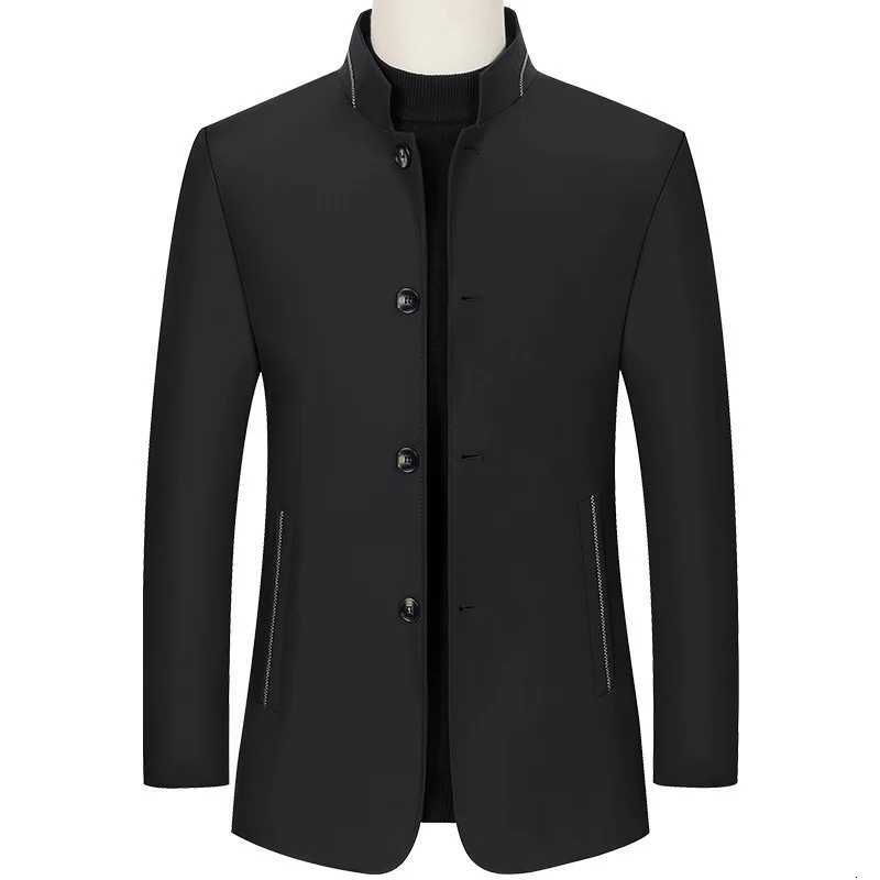 BROWON Brand Business Casual Men Jacket 2025 Spring and Autumn Solid Color Stand Collar Jackets for Men Outerwear Work Coat Men W251023