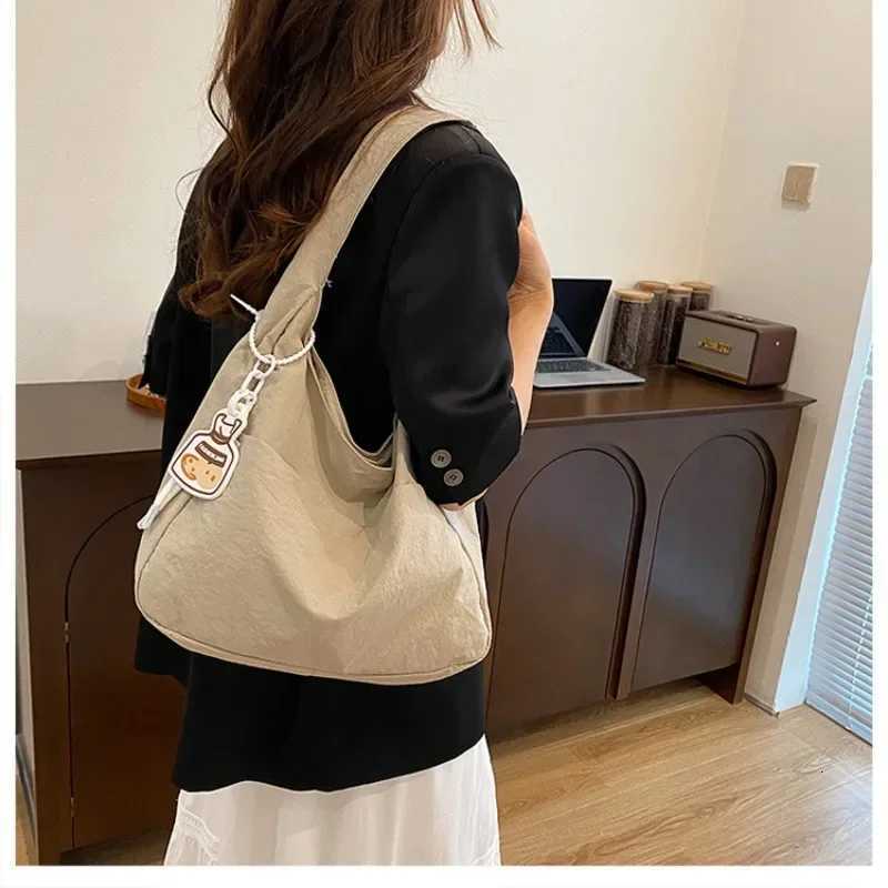 Canvas Shoulder Tote Bags Tendance2025 Womens Handbag Large Eco Crossbody Shopper Bag Harajuku Shoppers Ladies Casual BolsasL251023