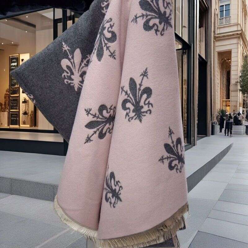 Scarf for Women Winter Style Florence Iris Shawl Thickened Versatile Double-Sided Warm Neck Warmer