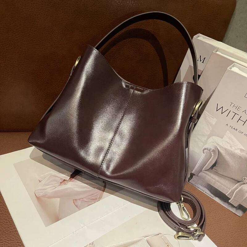 Jonlily Women Genuine Leather Shoulder Female Handbag Totes Casual Crossbody High Capacity Commuter Bag Purse -Kg2061 Mdng251023