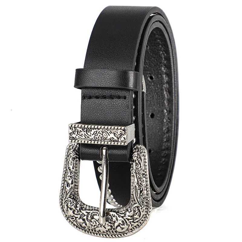 Mens and Womens Belt Fashion Rivet Punk Style Vintage Carved Buckle PU Leather BeltSubculture HipHop Y2k BeltFor Men WomenXJ251023