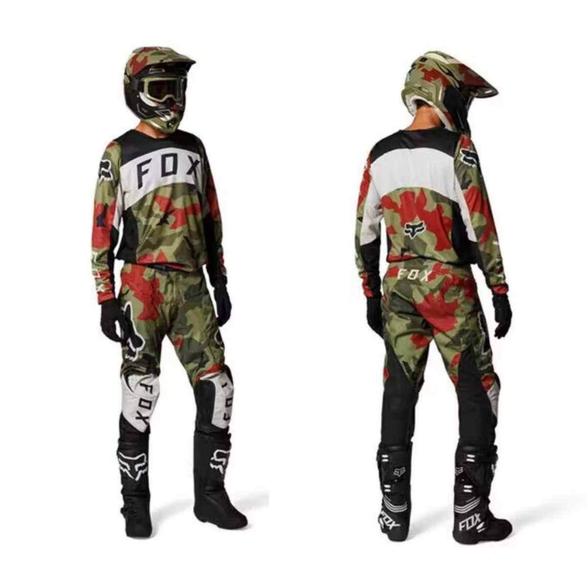 New style fox head off-road downhill suit, off-road motorcycle riding suit, racing suit set S251023