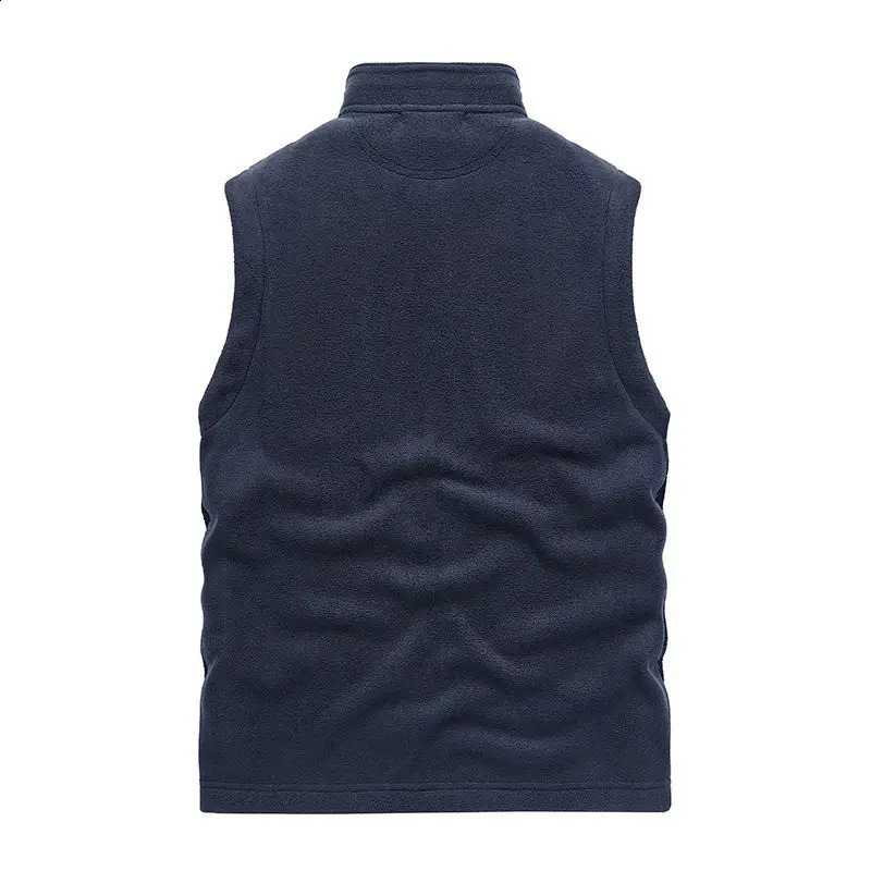 Men Autumn Winter Soft Shell Vest Jacket Sleeveless Coat Fashion Multiple Pockets Casual Waistcoat Plus Size 251023