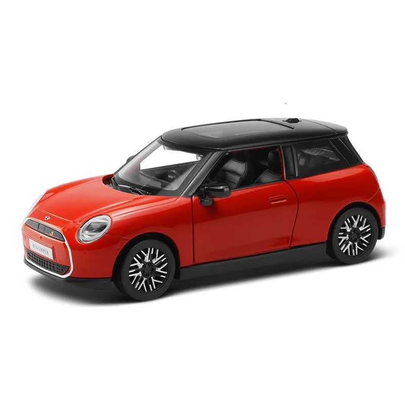 128 BMW Mini Cooper Alloy Car Model with EV Charger Sound Light Children Boy Diecast Toy Vehicle Collection Miniature VoitureT251023