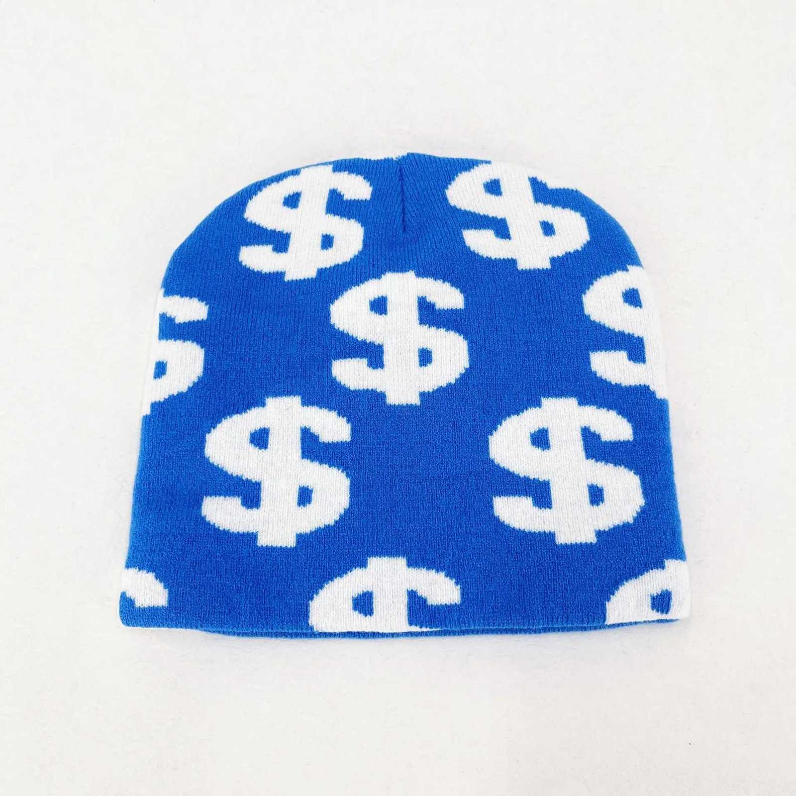 Mens And Womens Dollar Printed Knitted Beanie Universal Y2K Autumn Winter Hat hip hop Web Riding Outdoor Sports Fashion HatXJ251023