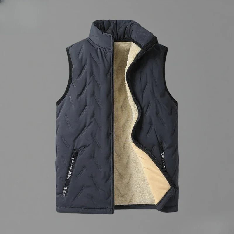 Lamb Wool Highquality Mens Outdoor with Thick and Plush Camisole Warm Versatile Vest Inner Outer Outerwear for Men 251023