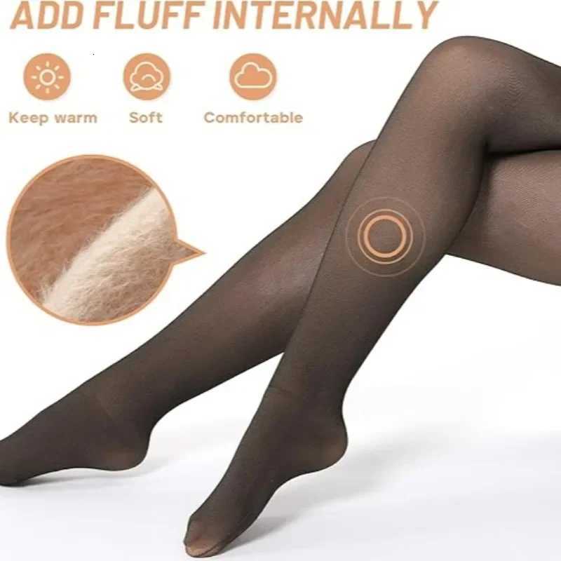 Winter Soft Warm Leggings Women Thickened Warm Pants Girls Velvet Thermal Pantyhose High Elastic Cold Outdoor Comfortable TightsT251023