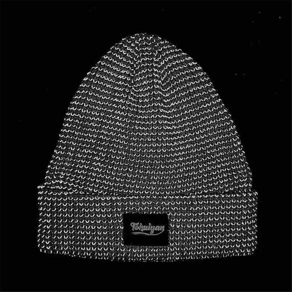 TOHUIYAN Rctive Knitted Hats Magical High Visibility Winter Warm s Wen Men Bonnet Beanie Hat for Night Running WalkingW251023