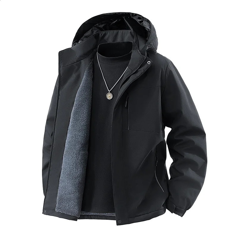 AutumnWinter Jacket for Men with Thick Velvet Warm Casual Loose Fashionable Comfortable and Trendy Mens 251023