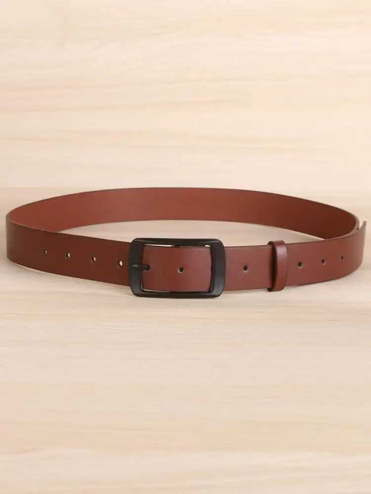 Fashion Classic Pu Leather Belt with Prong Buckle Dress Belt for MenXJ251023
