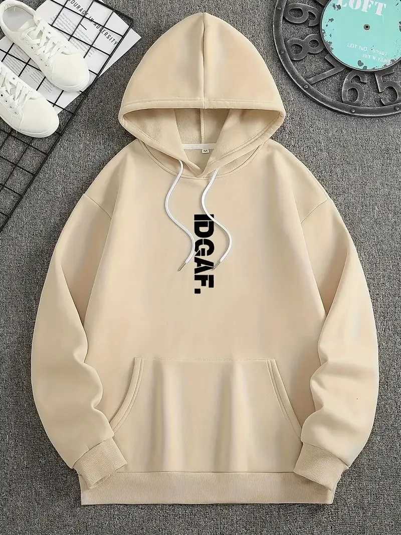 The new mens hoodie for Spring and Autumn 2025 is casual fashionable comfortable and soft with letter prints for street wearT251023