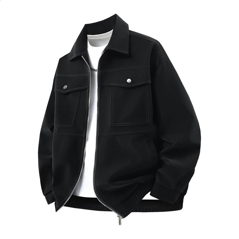 Mens Outdoor High Quality Leather Jacket Comfortable Versatile Breathable Warm Handsome Top for Autumn Winter 251023