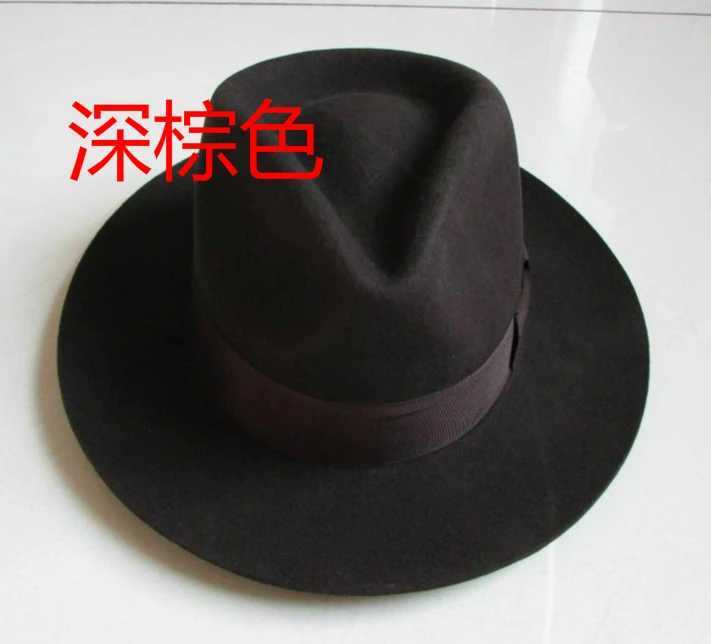 Wool Fe Hat Unisex Felt Fes Hats Adt Fashion Trilby Hats Popar wear Wool Fe Trilby Hats Mans B8130W251023