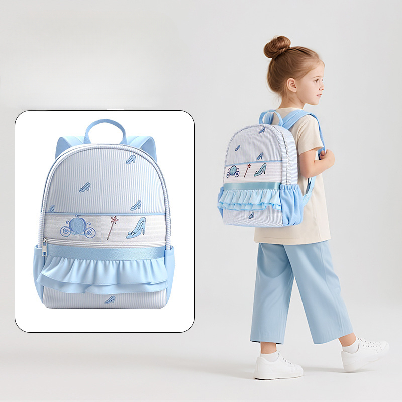 New designer embroidered cartoon foam yarn children's backpack outdoor travel storage bag student backpack