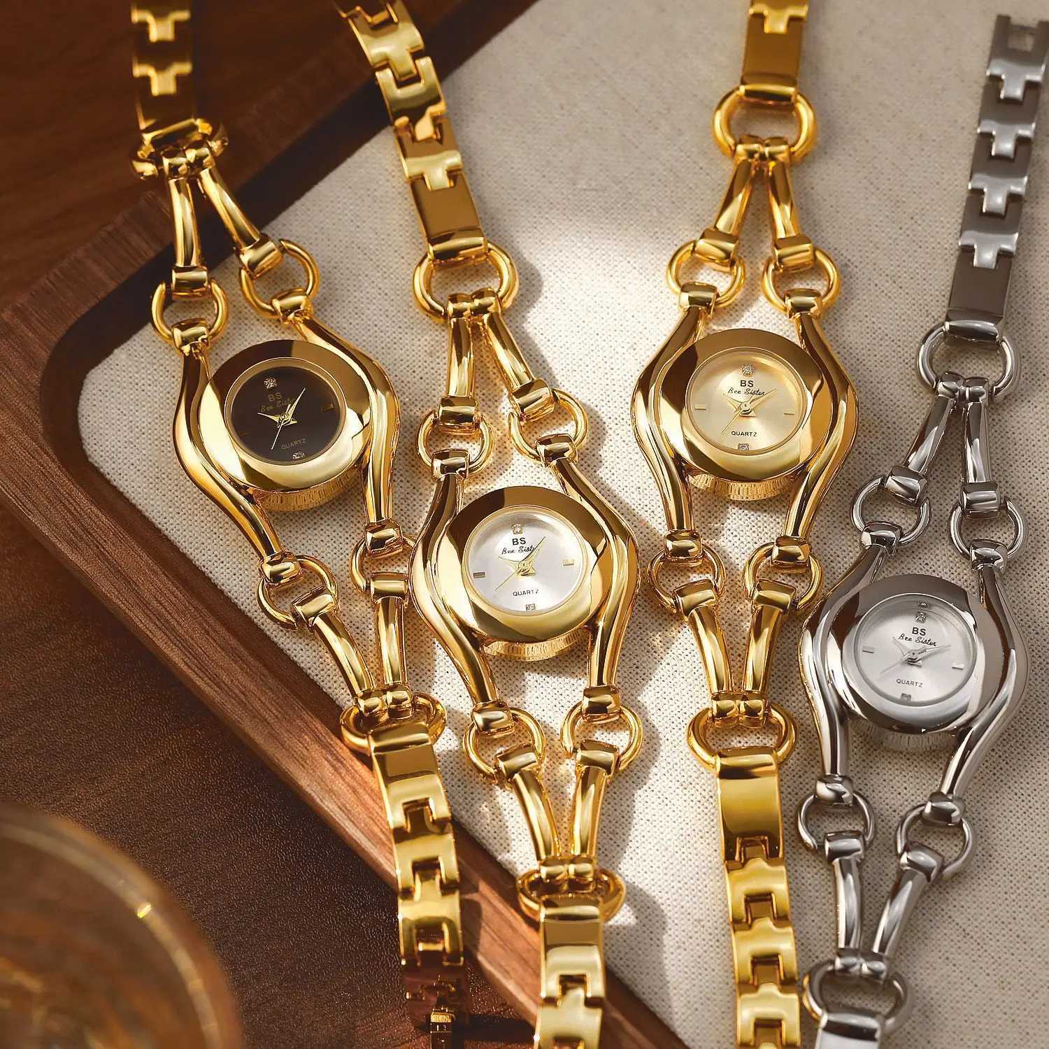 Women Bracelet Watches Top Brand Luxury Elegant Fashion For Ladies Wrist Watches Steel Quartz Female Clock Gold High QualityL251023