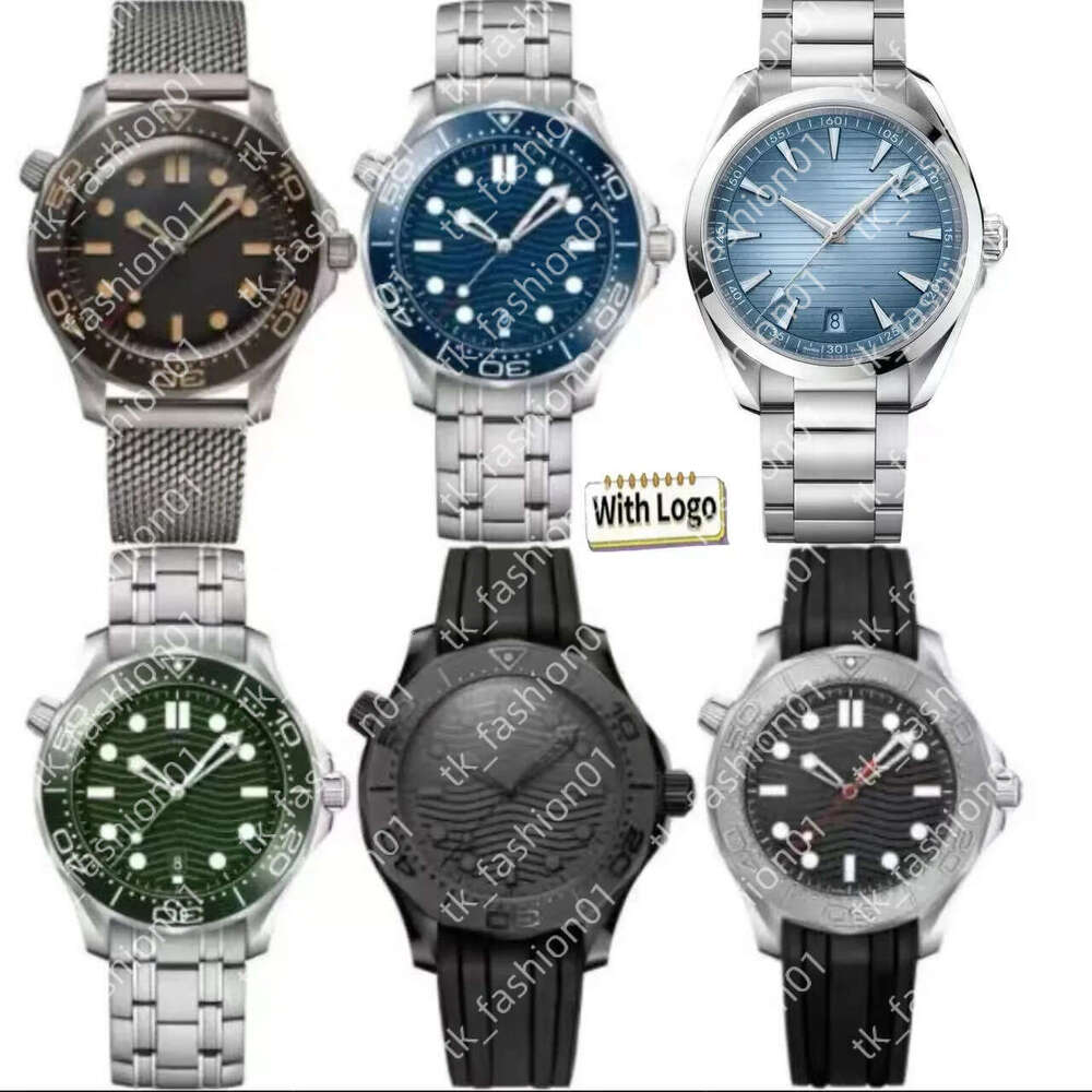 Mens watch 150M 300M Styles designer watches high quality Stainless steel rubber automatic movement Wristwatches reloj orologio montre de luxe with box