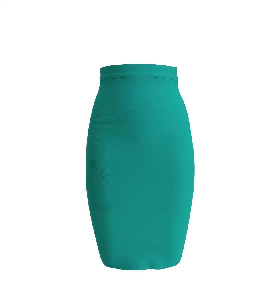 Skirts Ladies Vintage Solid Ruched Front Hips-wrapped Bodycon Pencil Skirt Work Leisure 230322