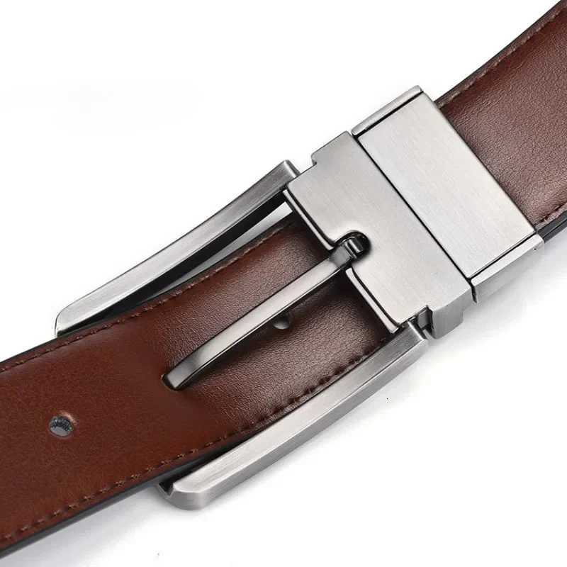 Belt for Men Business Doublesided Alloy Pin Buckle Belt for Jeans Casual Waist Belt JeansXJ251023