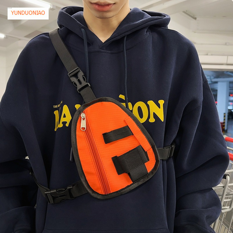 Tactical chest storage bag for men's autumn and winter new fashion European and American style vest, hip-hop outdoor walkie talkie bag, designer 