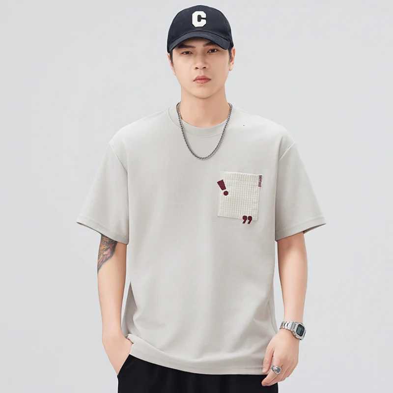 BM1601 Summer new mens shortsleeved Tshirt embroidery fashion loose hundred highend 100 cottonXJ251023