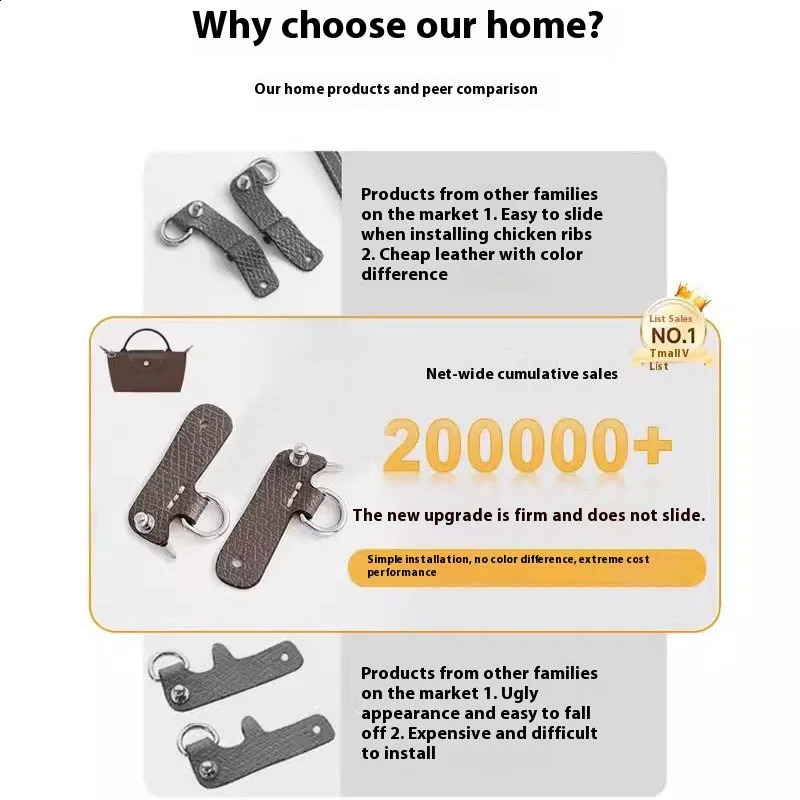 Leather Replacement Crossbody Bag Strap Fit for Longchamp Mini Earthy Color Shoulder Strap Without Punching Modification 251022