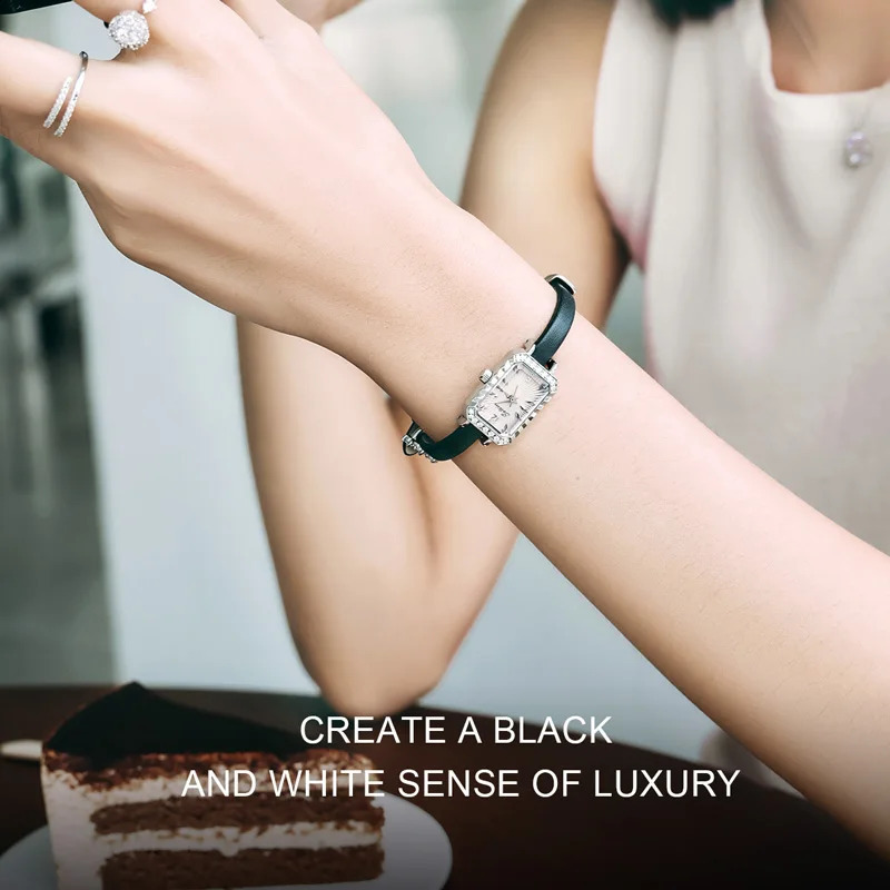 Sotoiru Square Watch For Women Leather Strap Quartz Wristwatch Elegant Minimalist Dress Watch Gift For Girlfriend 251021