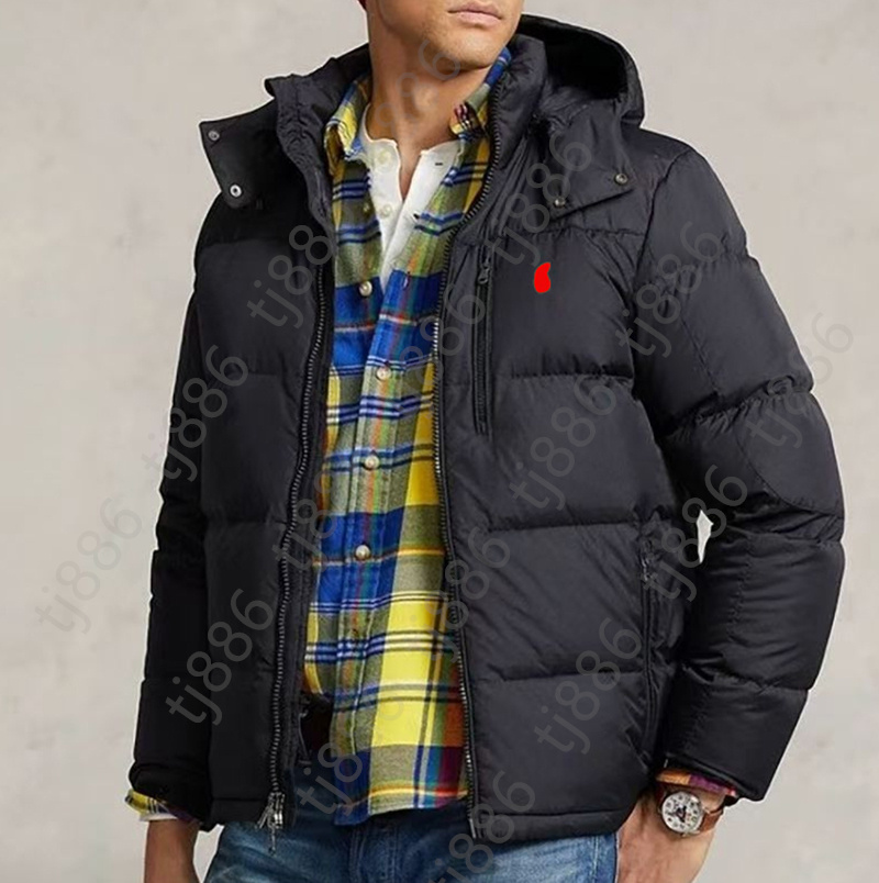 Designer Polos Puffer Jacket Mens Jacket Embroidery Letters Down Coats Thickening autumn awinter keep warm Outdoor Hooded Waterproof Jacke
