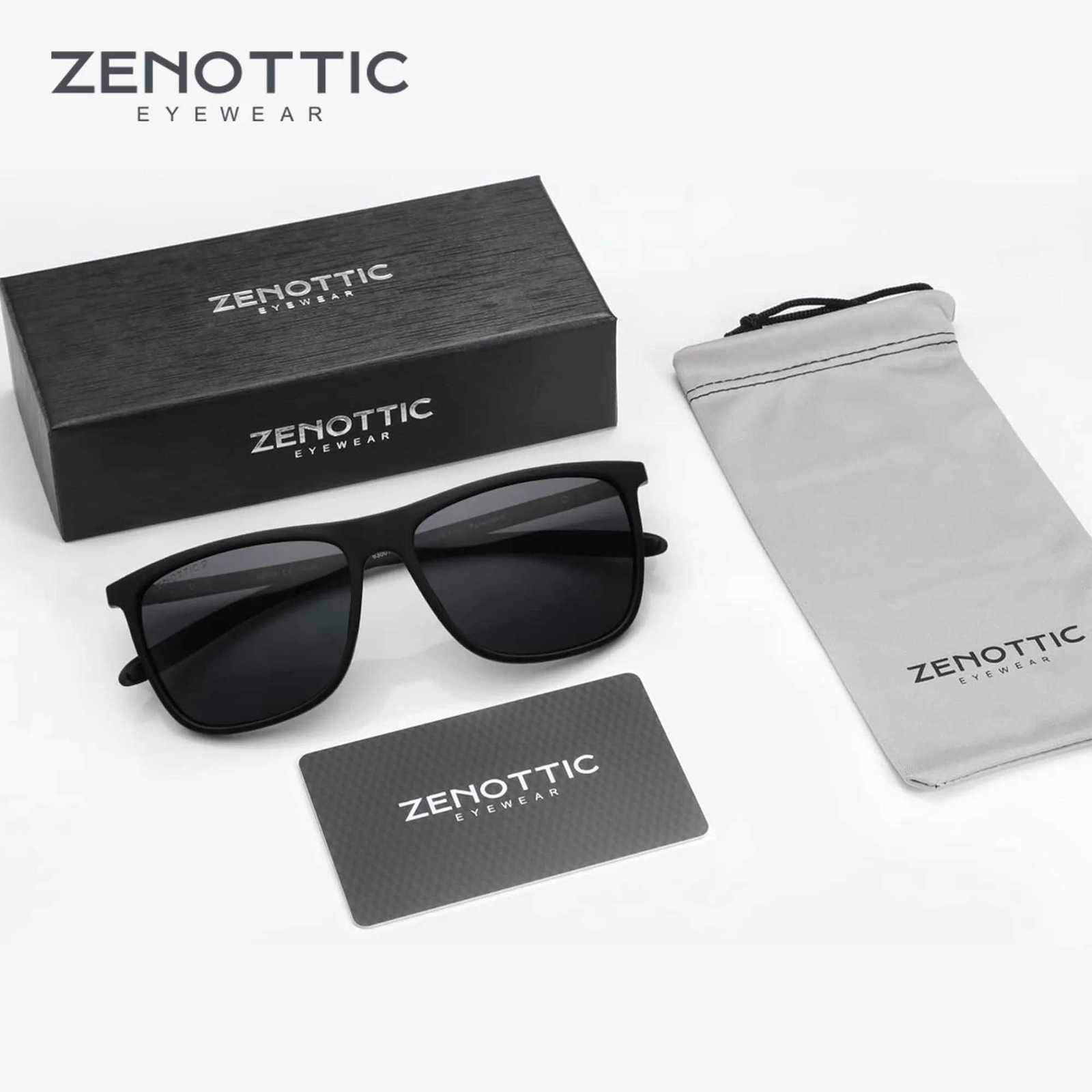 ZENOTTIC Square Polarized Sunglasses for Men Ultralight Carbon Fiber Sun Glasses Driving Fishing Golf Sport UV400 ProtectionW251023