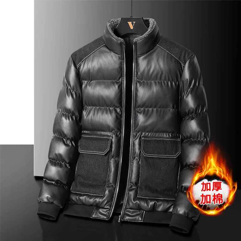 2024 AutumnWinter New Mens Cowboy Coat Mens Youth Collar Jacket Men Single row Concealed Buckle Casual top big size W251023