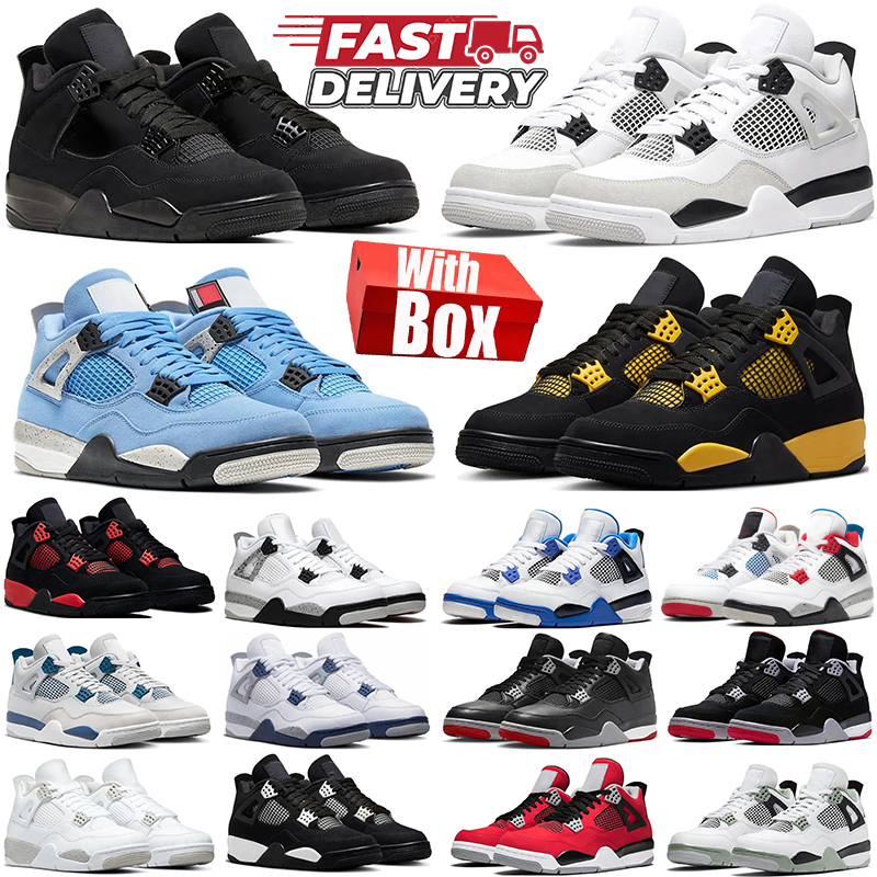 Designer shoes basketball shoes for men women Black Cat Red Thunder White Oreo Cool Grey Red Sneakers Blue University Running shoes sneakers 36-47