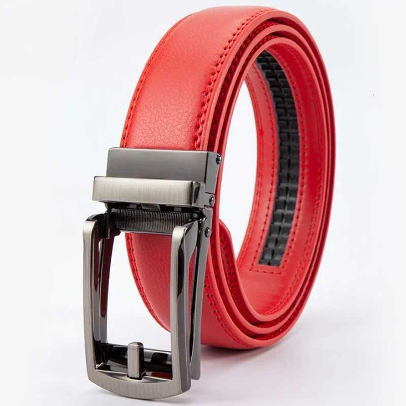 Click Leather Belts for Men 35cm Click Belt with High Quality Alloy Automatic Buckle Unisex Classic Business Belts for JeansXJ251023