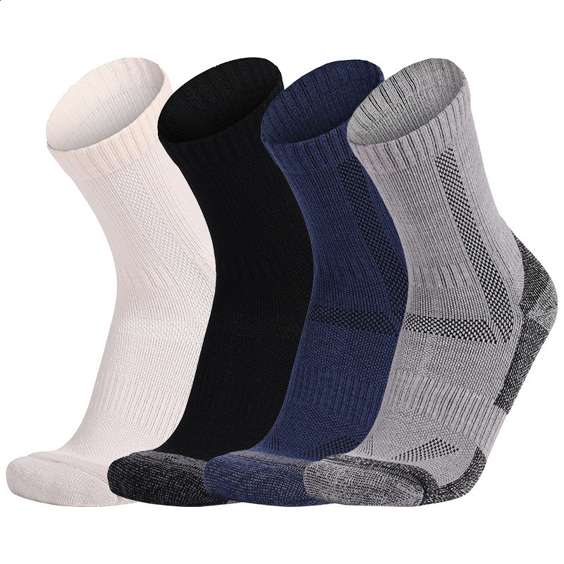 Mens Merino Wool Socks Hiking 80% Merino Wool Crew Work Socks test Breathable Odorless Christmas Long Socks 241111