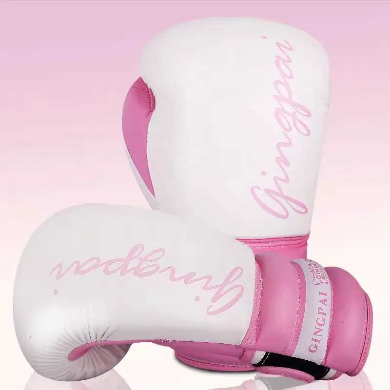 GINGPAI High Quality Men Women 8 10 12 oz Boxing Gloves Muay Thai MMA Profession Kickboxing Adults Sandbag Training Y251023