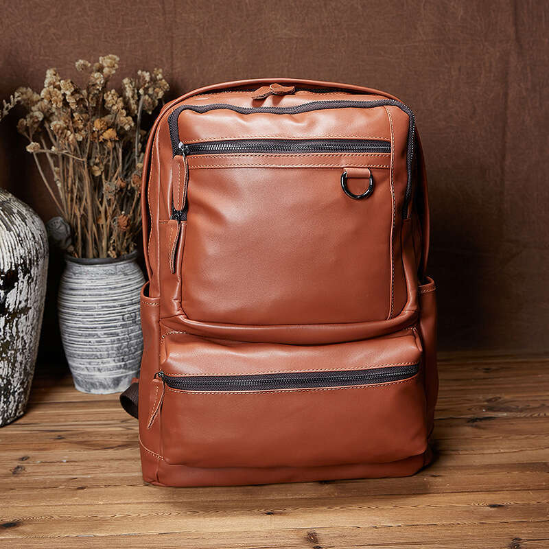 Genuine Leather Business Men S Top Layer Cowhide Travel Large Capacity Casual Trendy Simple Laptop Backpack High Quality