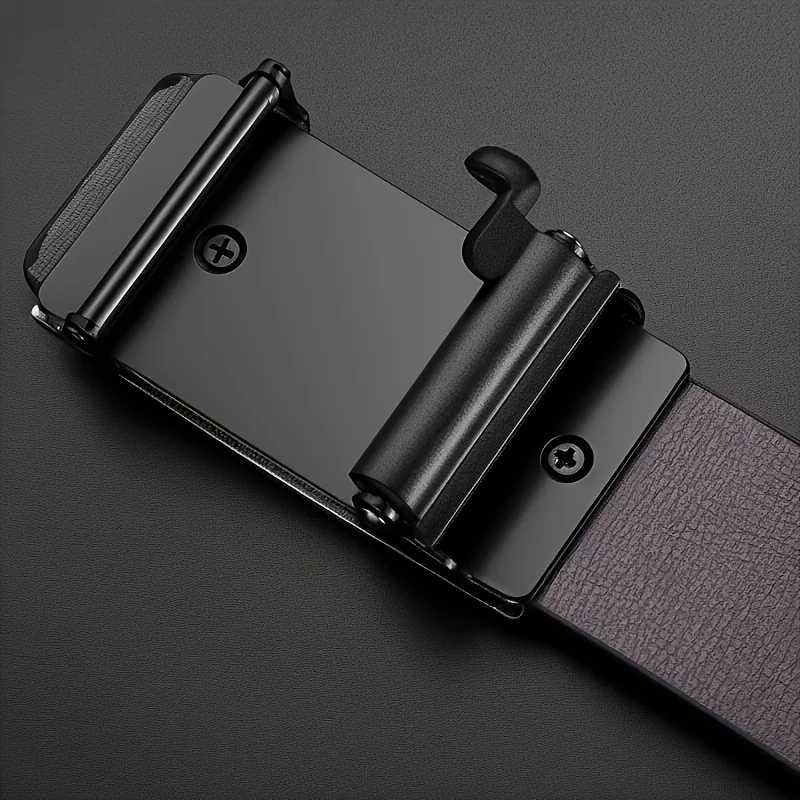 New Mens Automatic Buckle PU Belt Fashion Matching Mens Business Casual Belt Trendy Waist Accessories WholesaleXJ251023