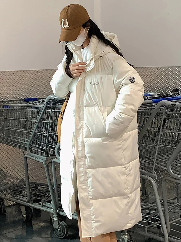Vielleicht Straight Solid Long Winter Coat Women Parkas Clothes Casual Hooded Stylish Puffer Jacket Female Outerwear 251021