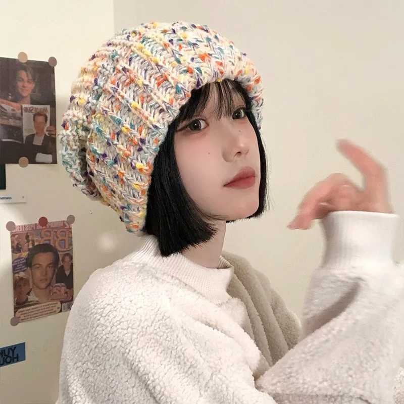 Classic Coldproof Warm Skull Cap Thick Knit Hats Beanies for Women Autumn Winter Rendy Mixed Color Slouchy Beanie MZr05XJ251023